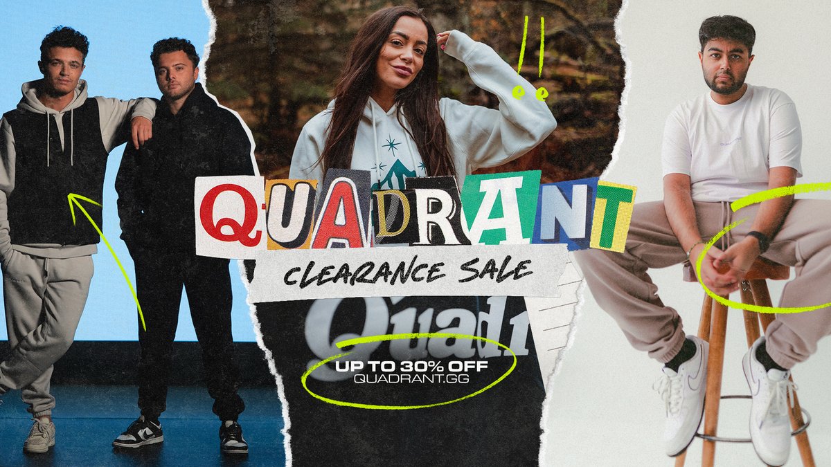 A FRIDAY TREAT FOR YOU 🤭 Up to 30% off selected items on Quadrant.gg including products from: SpeedCo ORIGINALS Exploration Division LAST EVER CHANCE TO GRAB YOUR FAVES BEFORE THEY'RE GONE 🏃🏃