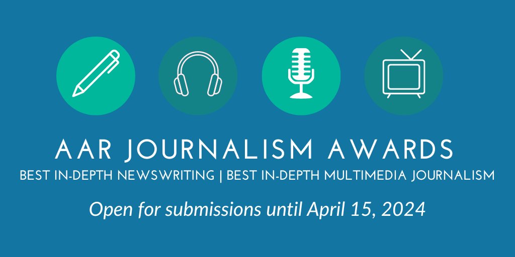 Calling all journalists! Our Journalism Awards are now open for submissions until April 15, 2024. To get an idea of what work wins and the criteria for entering, read more on our website: ow.ly/FPp750QK7EW