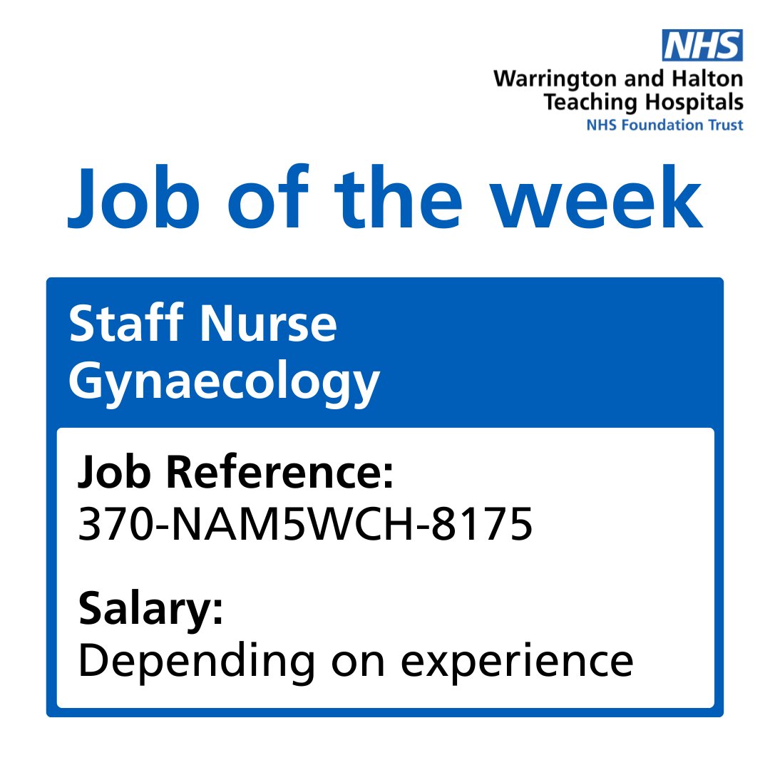 💼Job of the week💼 An opportunity for an enthusiastic and dynamic nurse has become available on Ward C20. For more information and to apply for the job visit 🔽 ow.ly/HmjH50RefJj