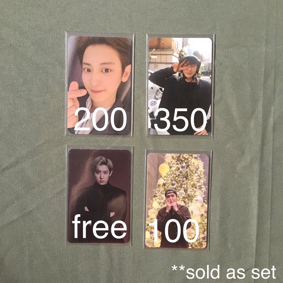 wts lfb ph exo • #dbentas 

SeChan Photocard Set - ₽ 650

- sold as set
- less 100 if payo
- dop: april 28, nrdp: 250
- can meet @ lonsdaleite manila
- read pinned post first .ᐟ

⌗ pc sehun chanyeol sg 2021 photopack exo sc wal what a life helmetyeol ls v3 pink xmas