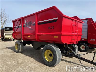 EMH Welding Dump Wagon 👇 18' wagon, listed by AM Custom Sales & Service. 🔗farms.com/used-farm-equi… #OntAg #DumpWagon #FarmEquipment #DumpTrailer #AgTwitter #AgEquipment #FarmMachinery