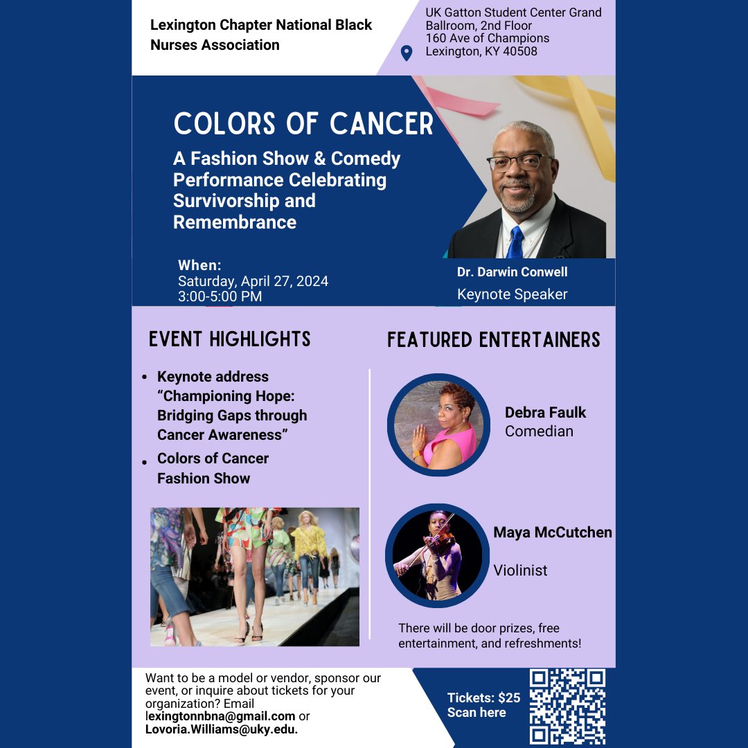 Learn more and participant in the Color of Cancer on April 27th from 3-5pm. #ssclive @kwcosby