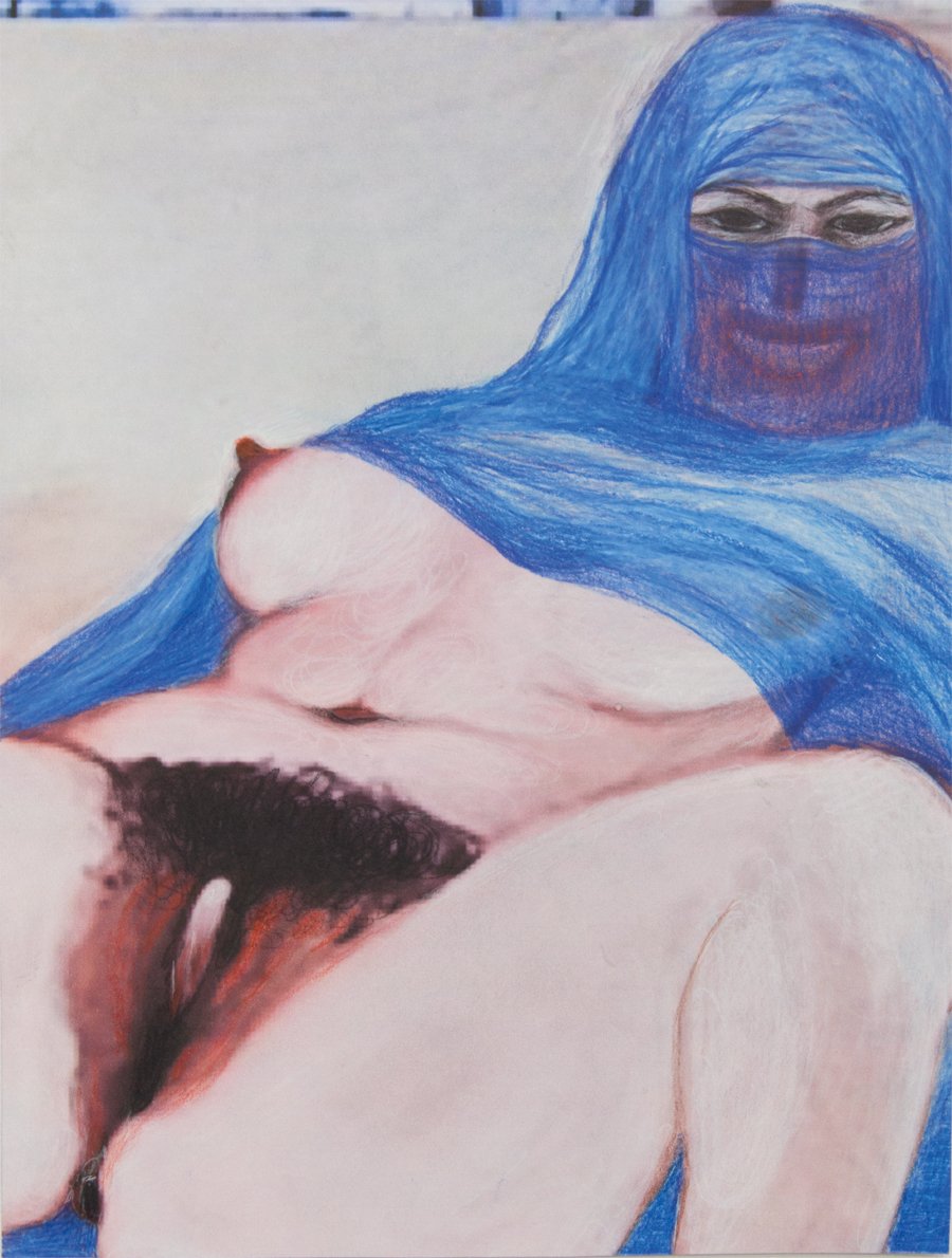 My world is blue #Art by Miriam Cahn #MiriamCahn