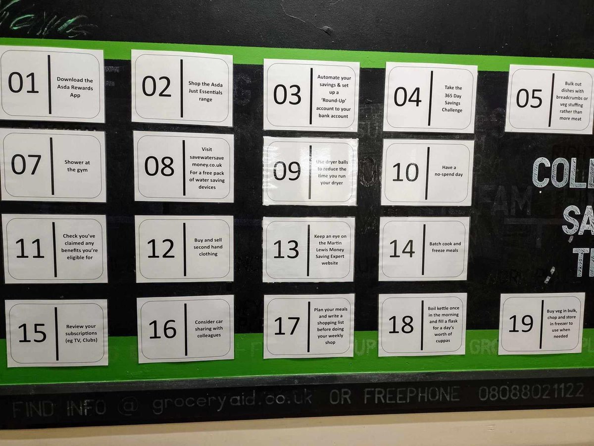 Shower at the gym? 🚿 Bulk out dishes with breadcrumbs? 🍞 Asda have some suggestions for their staff on how to cope with the cost of living crisis. Here’s a thought @asda, maybe you could pay your staff - on time - a decent wage?