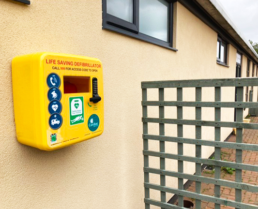 Did you know there's a community defibrillator at our Burn Lane site? This can be found outside #Cafe@BurnLane, providing an emergency resource for businesses & residents. It was funded by Northumberland Cancer Support Group & installation was taken care of by @RedEngineersUK.