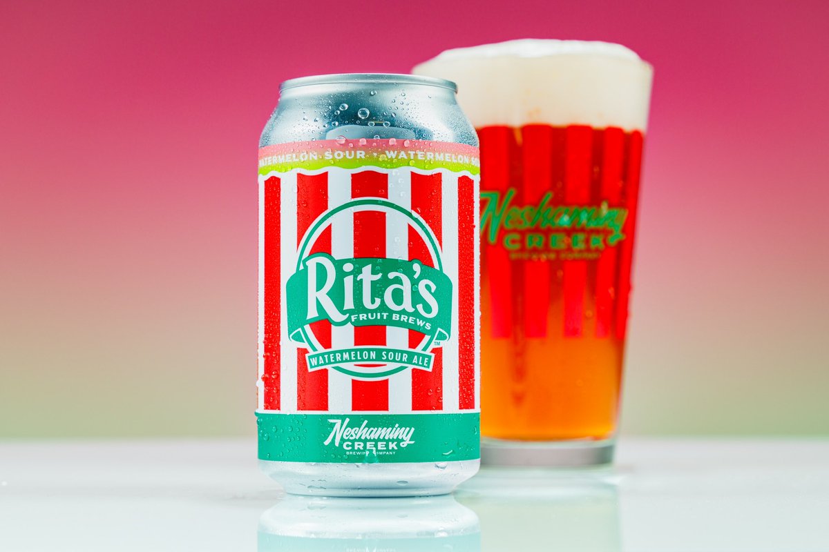 🍉TODAY!🍉 Rita’s Fruit Brews Watermelon Sour is refreshingly tart with a burst of watermelon candy flavor and tangy finish. Grab some today at our taprooms! Limited distribution to follow.