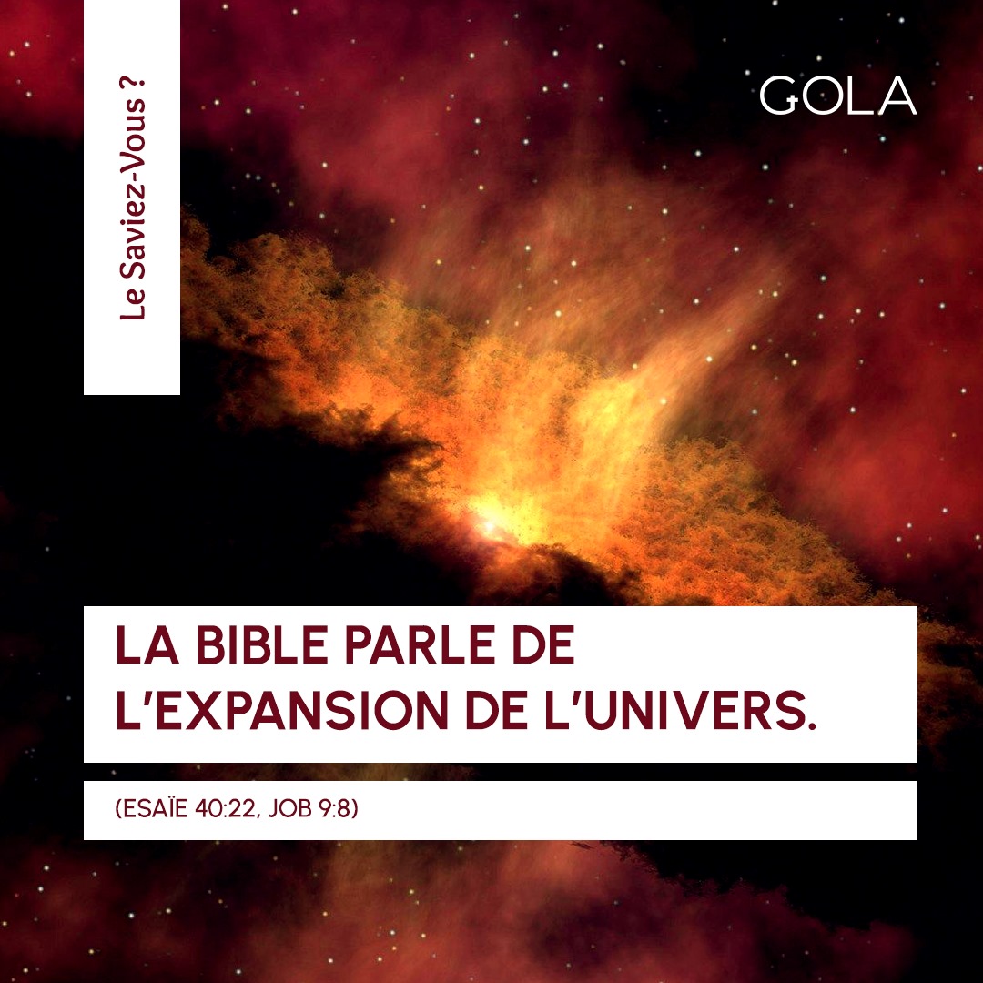 gola_ss0's tweet photo. La Bible parle de l’expansion de l’Univers. 
Esaïe 40:22, Job 9:8
#Gola #christlike #chretienté #piete #sanctification #foi #paroledeDieu #paroledevie #repentance #amourdeDieu https://t.co/29KUuijYsY