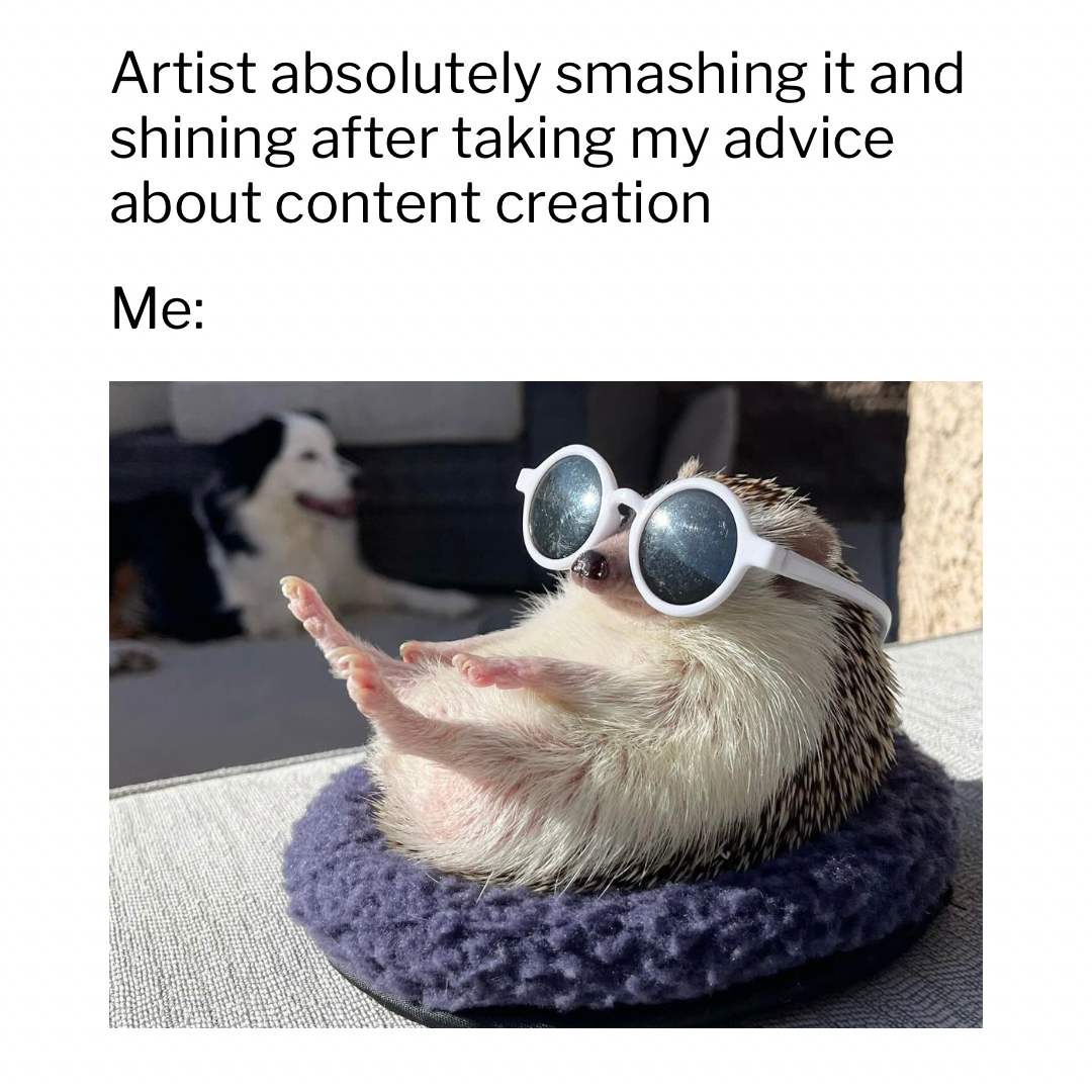 Gets me everytime 😎
“Nooo I don’t like making content!!”

Hehe… No. you just don’t know what to do 🖤

#musicmarketing #musicindustry #musicbusiness #musicpromo #independentartist #musichacks #musiciantips #contentcreator #musiciansofinstagram