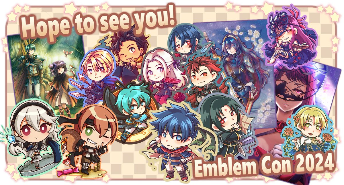 Snow❄️ (@snowcarnival) on Twitter photo Heyo!!! I forgot to mention but I've got a table at <a href="/TheEmblemCon/">EmblemCon ☆ May 1-4, 2025☆</a> that's going on right now! ✨✨
It's a virtual con about Fire Emblem with panels, guests and artists tables!
Pop by the discord if that sounds interesting! 🙏
Hope to see you around!! 🥳✨✨ Heyo!!! I forgot to mention but I've got a table at <a href="/TheEmblemCon/">EmblemCon ☆ May 1-4, 2025☆</a> that's going on right now! ✨✨
It's a virtual con about Fire Emblem with panels, guests and artists tables!
Pop by the discord if that sounds interesting! 🙏
Hope to see you around!! 🥳✨✨