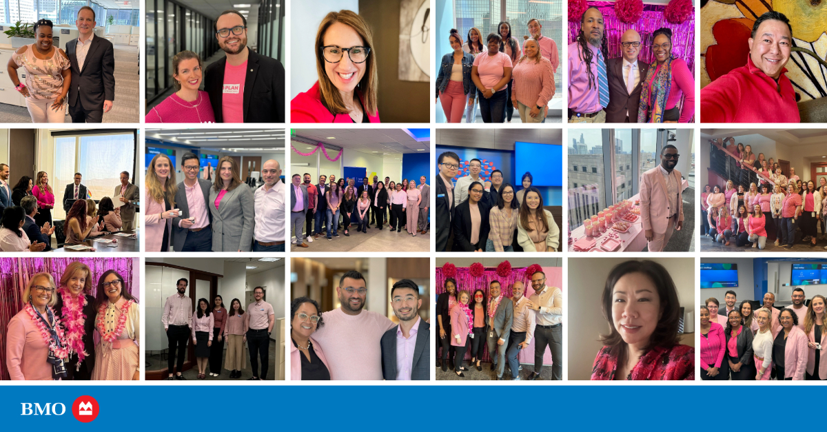 In support of International #DayOfPink, BMO employees proudly wore pink to raise awareness of the impacts of anti-2SLGBTQ+ bullying and discrimination. We all play an important role in creating an inclusive society with zero barriers to inclusion. #BMOGrowTheGood