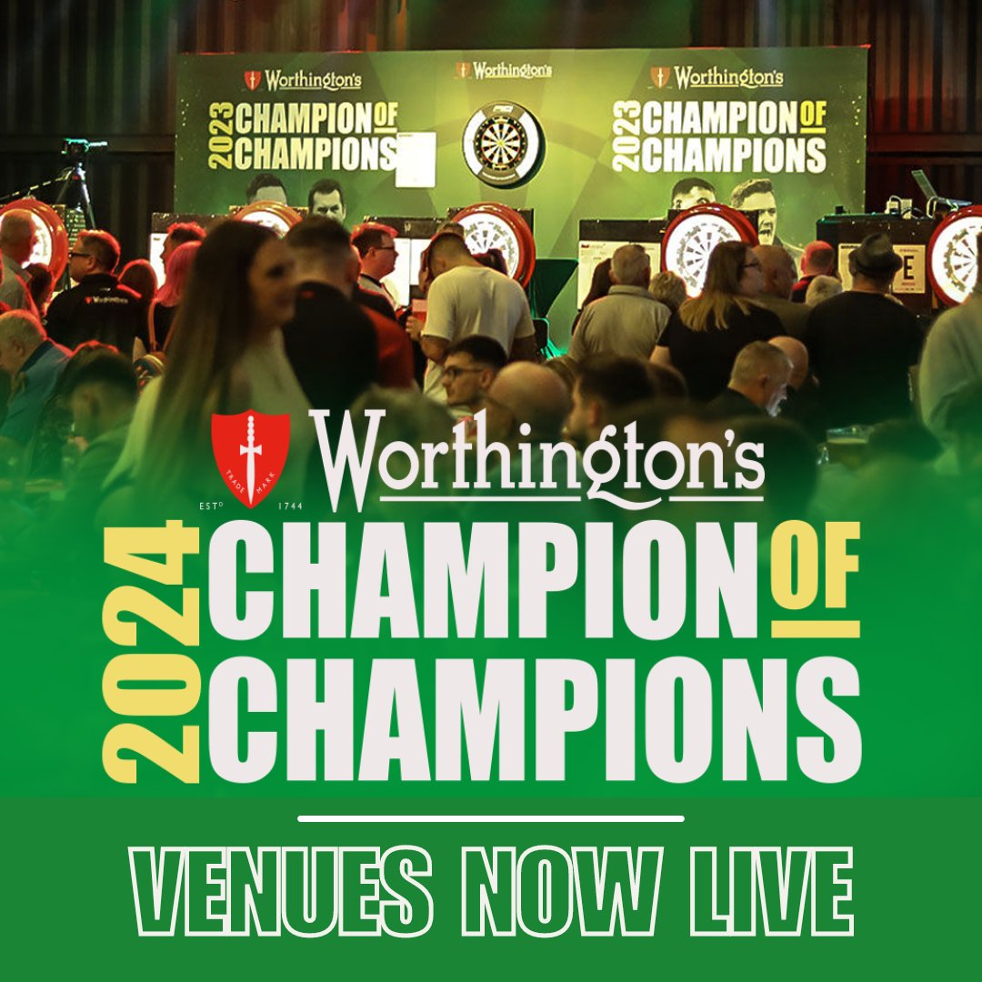 🎯| Venues Now Live Successful venues are now live on the website, More added daily. Check this out on the link below ▶️ bit.ly/4aFEGHJ #Champs2024 #Reddragondarts