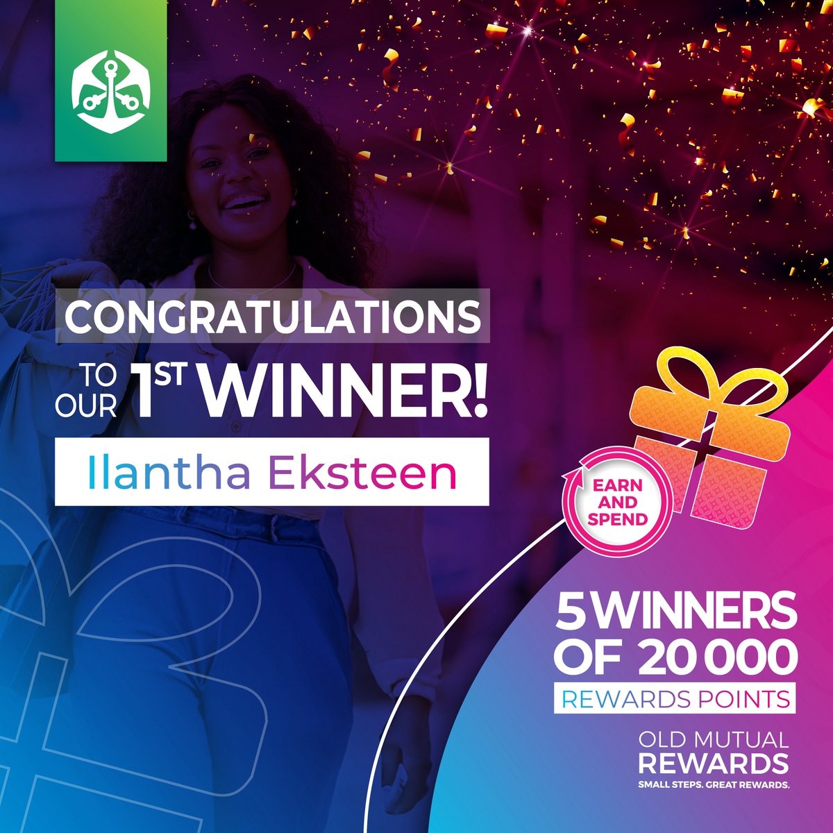 🎉 Congratulations to our first winner of 20 000 rewards points worth N$2 000! 🌟 Your decision to join Old Mutual Rewards has paid off big time! 💰 Keep an eye on your inbox for more details on how to claim your prize. #RewardsRush #WinnerWinner