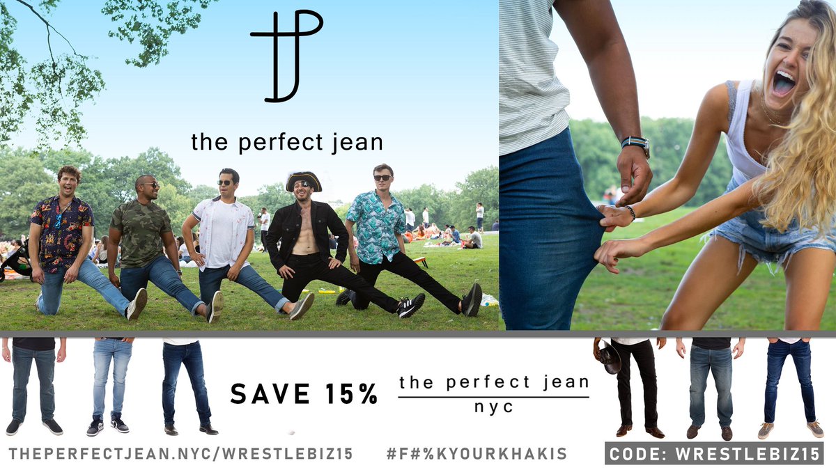 F*%k your khakis and get The Perfect Jean 15% off with the code WRESTLEBIZ15 at theperfectjean.nyc/WRESTLEBIZ15 #theperfectjeanpod