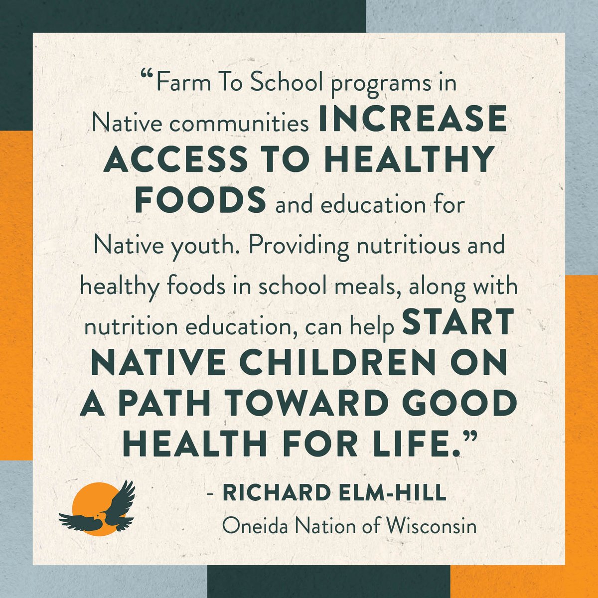 Through our Native #FarmToSchool grant, we will provide funding support and training to 12 Consulting Project Partners to expand farm to school programming. Apply by 4/30: bit.ly/3U0f6rt