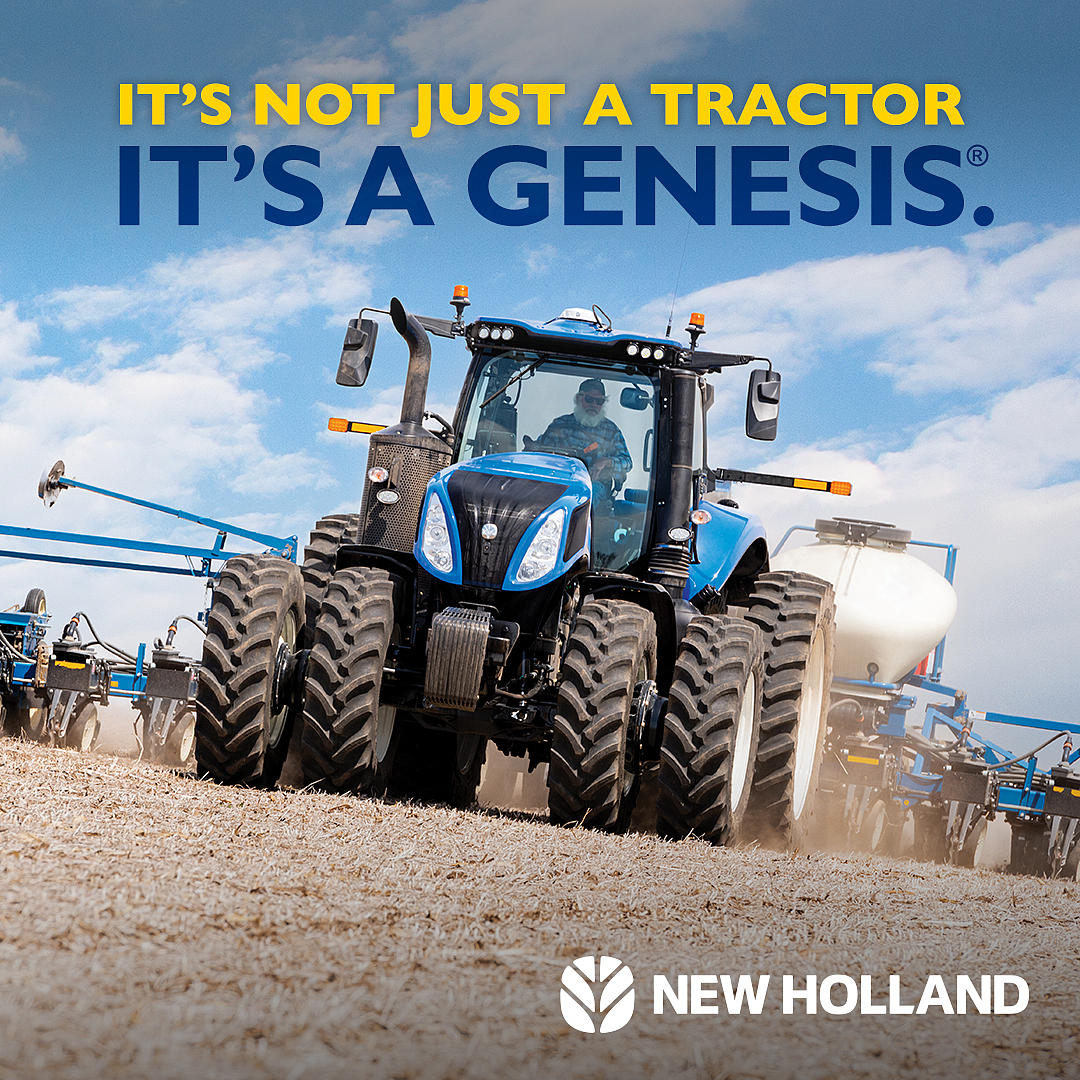 VaneeFarmCentre's tweet photo. Today’s GENESIS® T8 with PLM Intelligence™ isn’t just another tractor. It’s purpose-built with groundbreaking performance, more comfort and integrated PLM technology to put you in greater control of the work at hand. #genesisT8 https://t.co/tw9cwweUwK