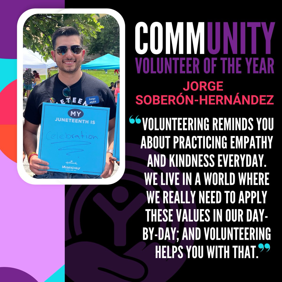 We asked you to nominate volunteers across #KansasCity who are making a difference. Introducing the first round of our Community Volunteers of the Year-- Brandi Molina, Sheyvette Dickens, Nikola Ranick &amp; Jorge Soberón-Hernández. Join us in celebrating their dedication impact!