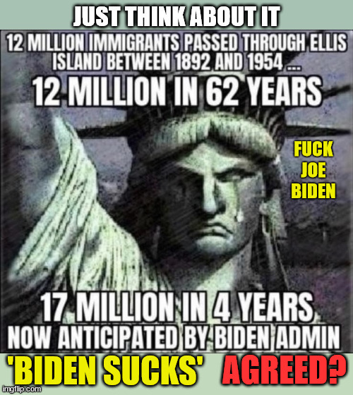 Think about it! Does this seem right? Biden sucks. Agreed?