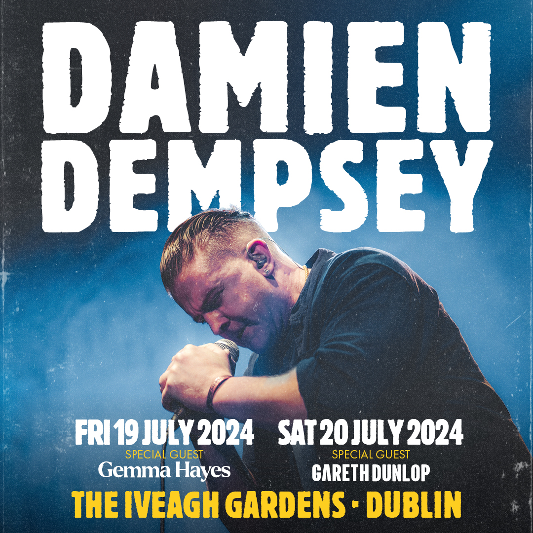 💫 @DamoDempsey will be joined at @LiveAtTheIveagh by special guests @Gemma_Hayes on Friday 19 July and @GarethDunlop on Saturday 20 July 2024. 🎫 Limited tickets available bit.ly/3Jf4ajt