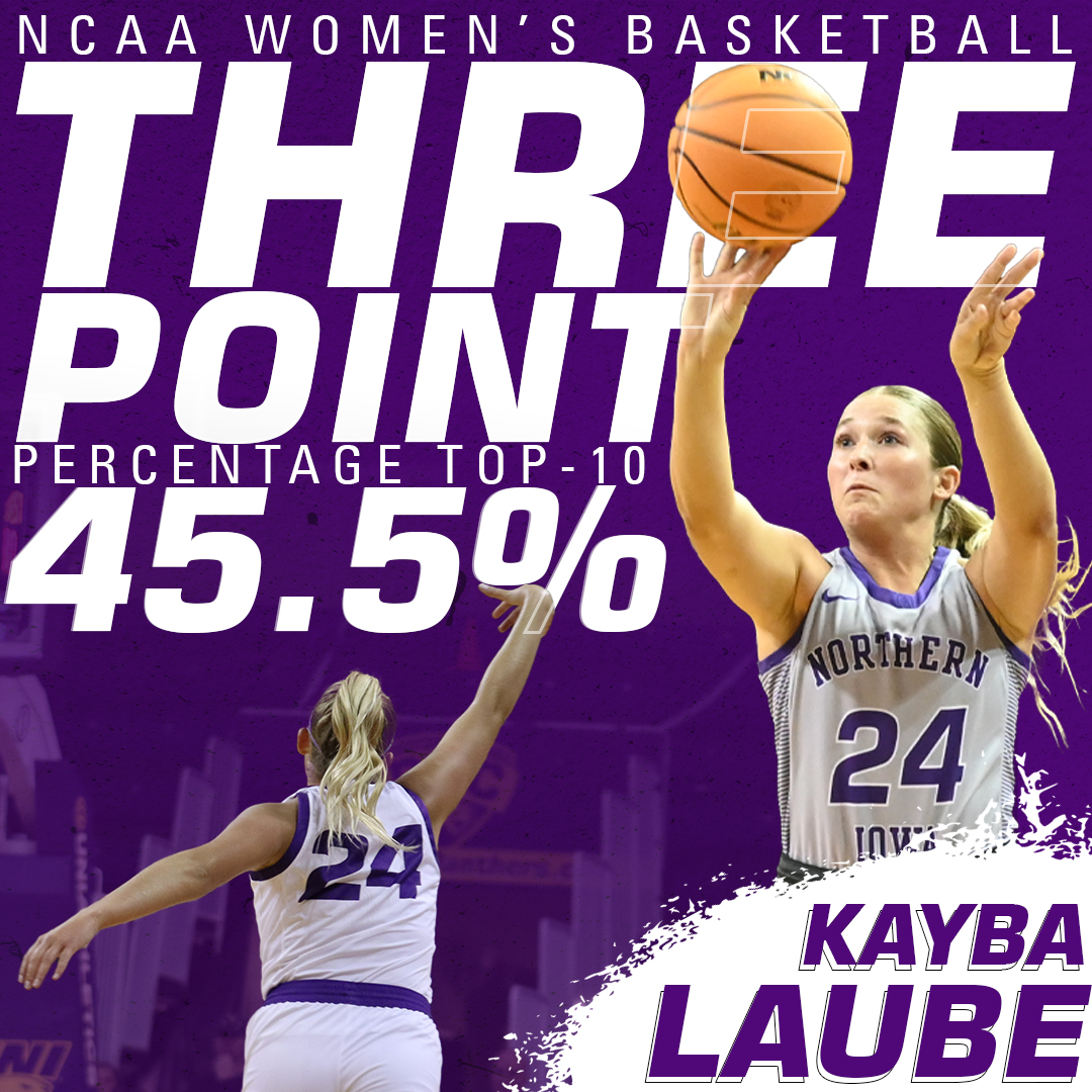 🚨DEEP THREAT ALERT🚨 Congrats to Kayba who finished no. 6 in NCAA Division I women’s basketball three-point percentage! #EverLoyal #1UNI