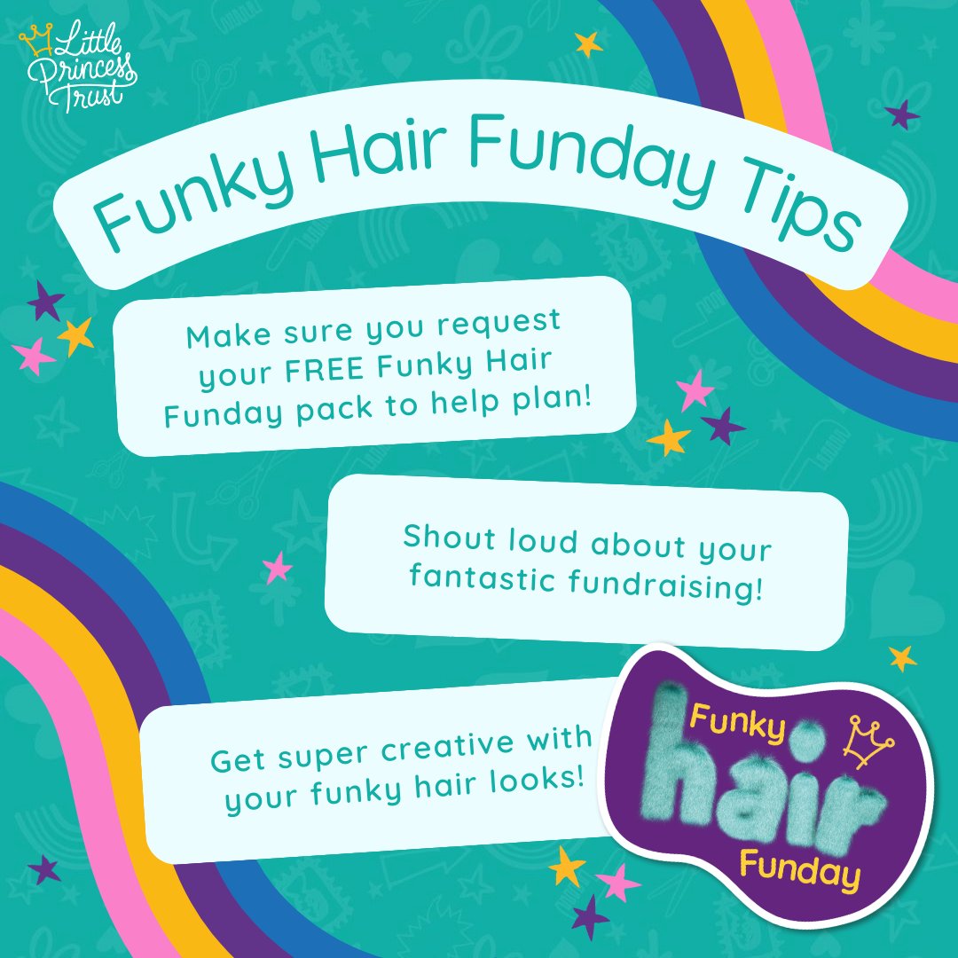 Let’s get funky! 🤪 If you want to have bucket loads of fun with your friends, classmates, or colleagues whilst doing something amazing for LPT, this is the perfect fundraiser for you 🥳💜 Make sure you request your FREE Funky Hair Funday pack too! 👉 ow.ly/33np50R6FRr