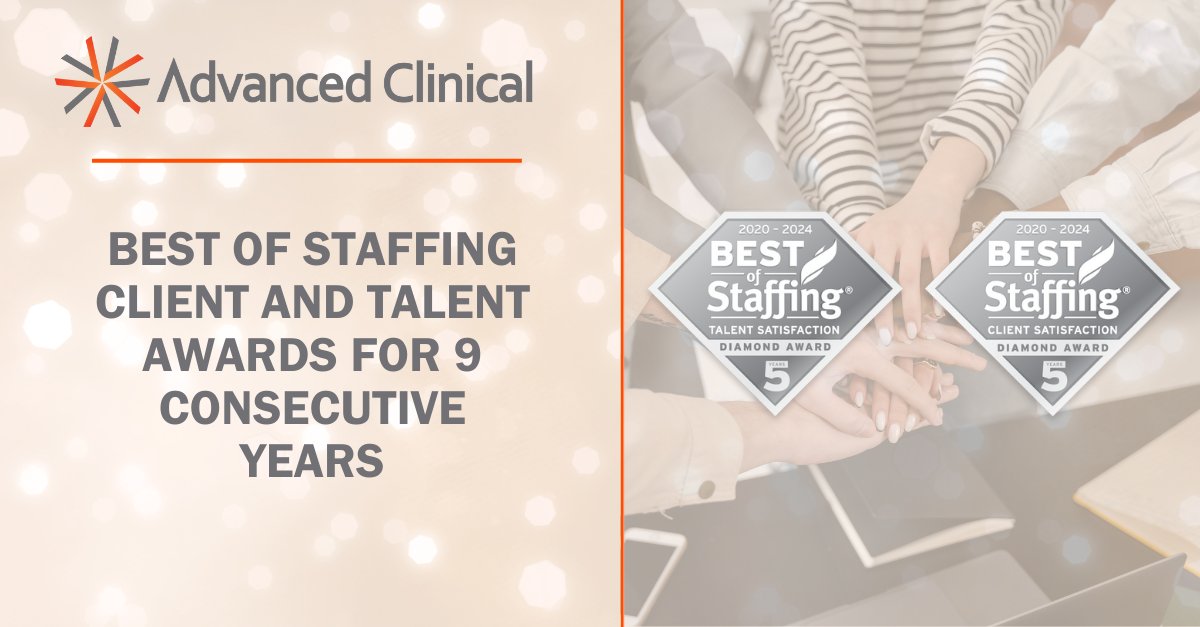 #ICYMI we received the Best of Staffing Client and Talent Awards for nine consecutive years 🎊. Read the press release: hubs.la/Q02r_xYq0 #BestofStaffing #BestofStaffing2024 #strategicresourcing #staffing #clinicalresearch