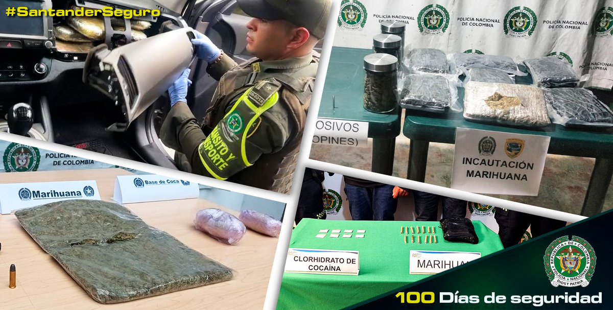 PoliciaStander's tweet photo. Durante los primeros 🔴#100Días de #SantanderSeguro, estamos forjando un futuro más seguro para todos. Únete a nosotros en este viaje hacia la seguridad. Gracias a tu colaboración, hemos retirado de las calles más de 33.840 dosis de estupefacientes! 💪🚫 #CompromisoSeguro https://t.co/vtCmmAJrMU