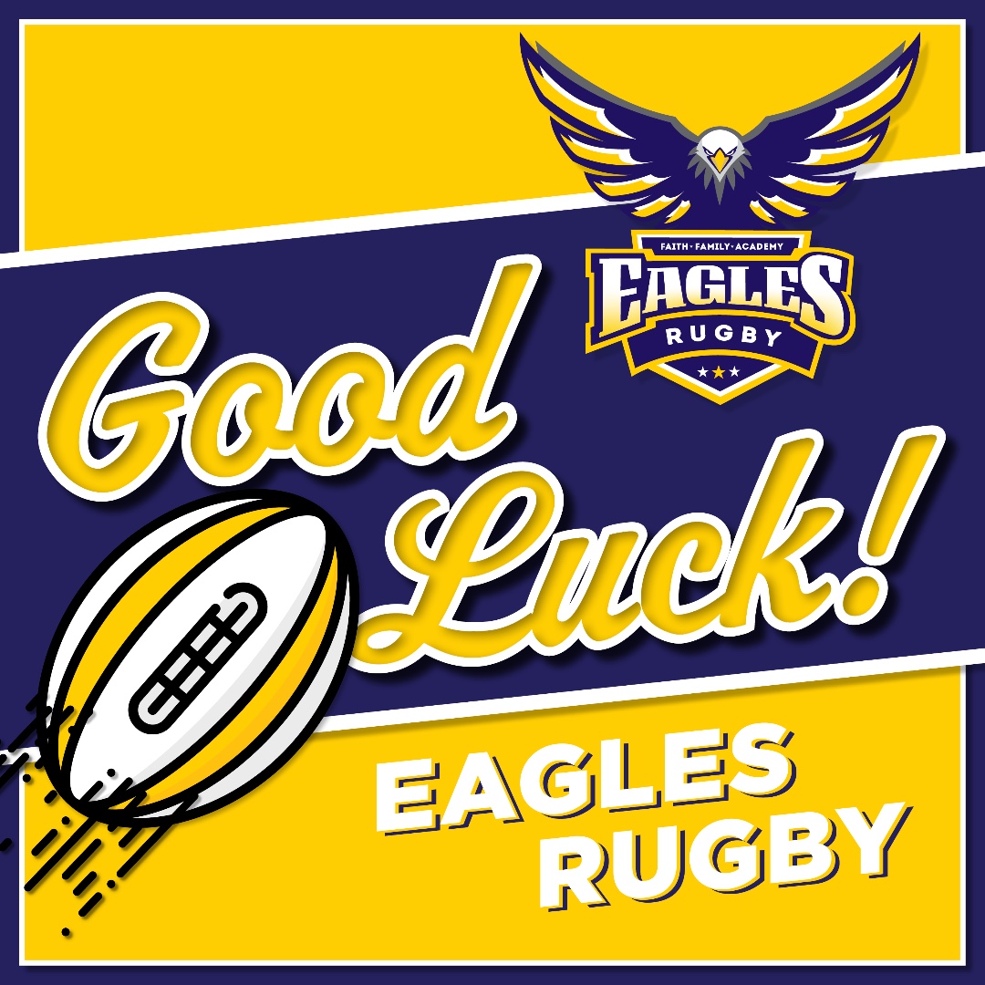 🏉 Good luck Eagle Rugby teams! 🏉

📅 April 13:
Varsity & MS in Plano 7-on-7
Elem & MS OC teams @ HEB, 9am

📅 April 14:
Elem & MS vs Plano at Home, 1:30pm
Go Eagles! 🦅 #WeFlyTogether #WeGotThisFFA #publicschools