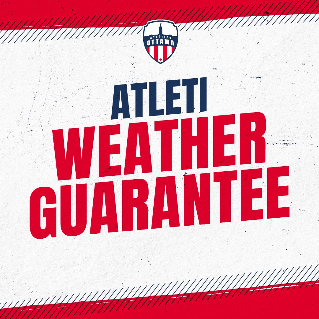 Here’s our promise to any fan that spends their hard-earned money with us 🤝 If you buy a ticket and at that match the weather ruins your experience, we will offer you a ticket to a future match. That’s the Atleti Weather Guarantee 🌧🔁💺✅ 🔗 More: tinyurl.com/wc2rahue