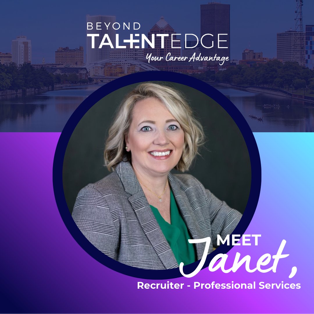 Meet Janet, Professional Services Recruiter at Beyond TalentEdge! 👋 When she's not working to connect job-seekers to meaningful careers, you can find her on the golf course. ⛳ No matter the weather in #GreaterROC, Janet finds ways to play all year round. #YourHiringAdvantage