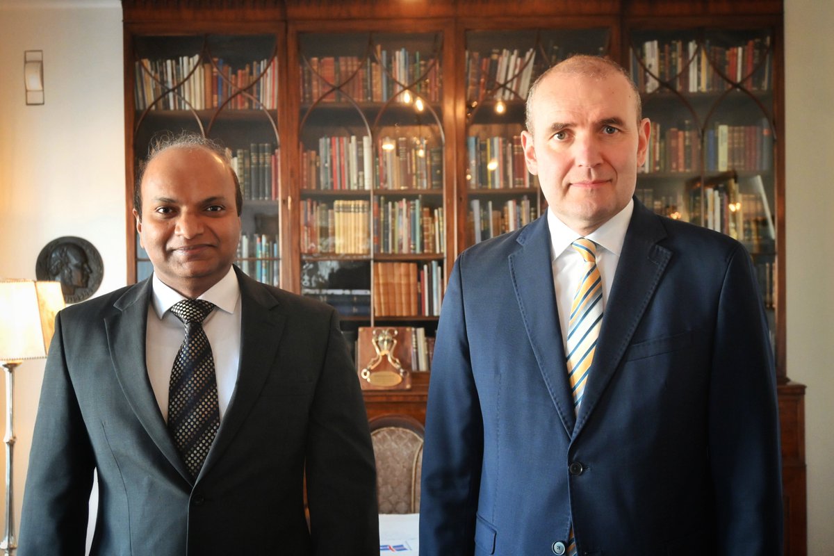 Today I bid farewell to H.E. Shri Balasubramanian Shyam, Ambassador of India to Iceland since 2021. We discussed fruitful 🇮🇸🇮🇳 cooperation in recent years, including many opportunities resulting from the newly signed Trade and Economic Partnership Agreement. @indembiceland.