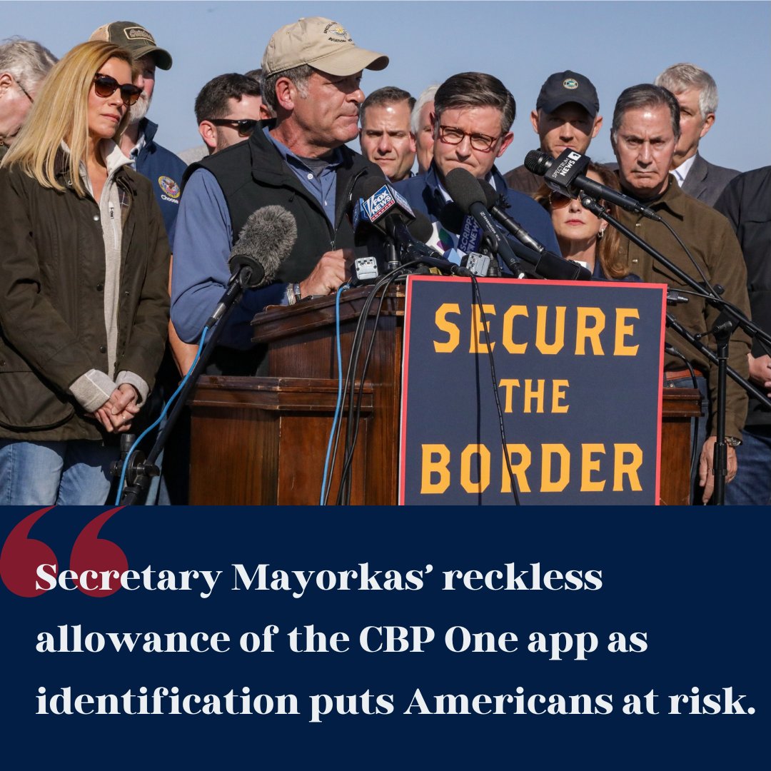 While Americans must show proper identification to board their flights, illegal immigrants are exempt thanks to the Biden administration. My VALID Act will ensure we know exactly who is flying within the U.S. markgreen.house.gov/press-releases…