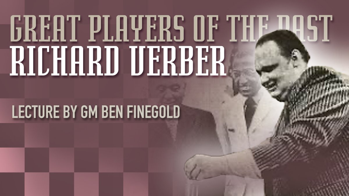 Great Players of the Past: Richard Verber This lecture was recorded April 8th, 2024 in Roswell, Georgia. Thank you to David Buck and the 1995 Illinois Math and Science Academy Chess Team for sponsoring this lecture! youtu.be/IZef_-glu-I