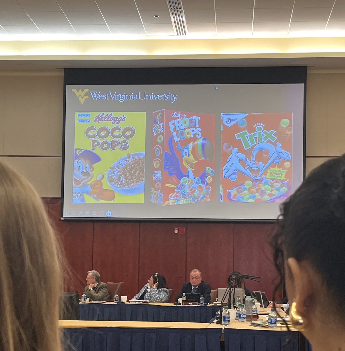 WVU Board of Governors (sponsored by Coco Pops, Froot Loops, and Trix)