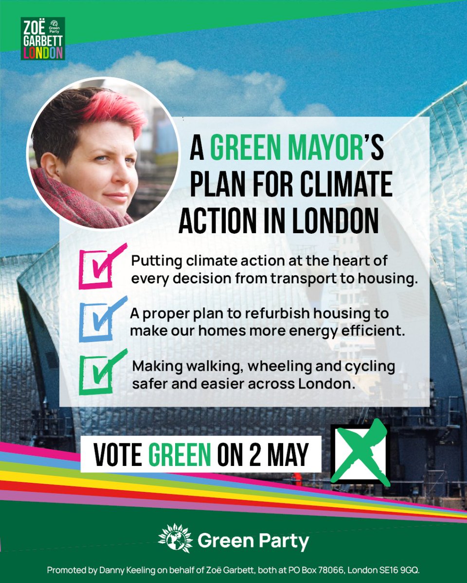 🥀 The current Mayor talks big on climate issues, but his record speaks for itself. 🟢 Only @ZoeGarbett can be trusted to put #Climate at the heart of all decisions made by the #MayorOfLondon.  🗳 For #ClimateAction, #VoteGreen on 2nd May in #London