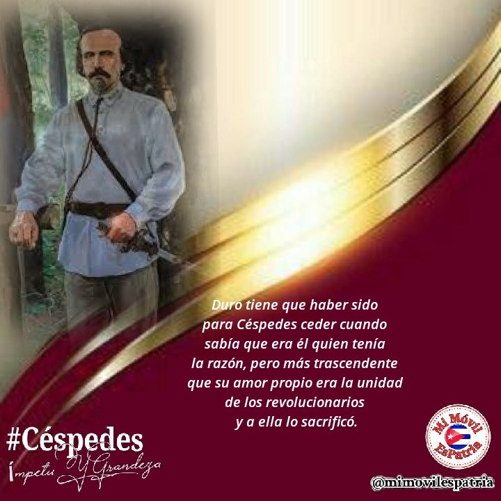 En #Cuba el 12 de abril de 1869 Carlos Manuel de Céspedes, el Padre de la Patria, asume como primer Presidente de la República en Armas. #CubaViveEnSuHistoria #TenemosMemoria