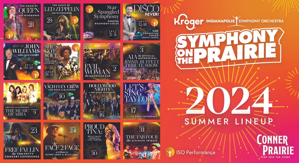 Mark your summer calendars and start planning the good times now for @Kroger @indysymphony on the Prairie! 🎶 Tickets to the general public on sale beginning 4.23.* ⁠ Discover more: connerprairie.org/explore/things… ⁠ #IndySymphony #SOTP24 #Symphony #IndianapolisSymphonyOrchestra