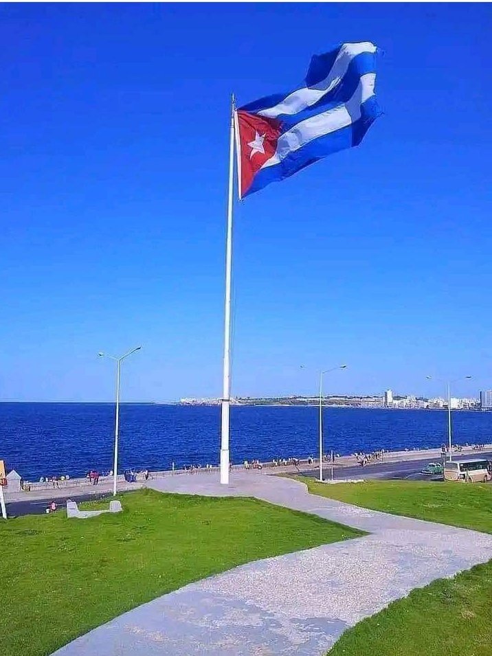 Nuestra Bandera Cubana ,ondea con la Brisa de Nuestro Malecón .
#PorCuba
#PorElMundo
#PorNuestraSoberania
#UnidosSomosMas