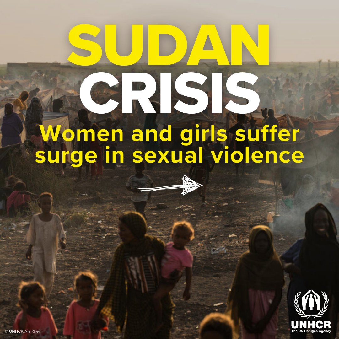 Refugees's tweet photo. It’s been a year since the outbreak of Sudan’s conflict.

Women and girls continue to bear the brunt.

Find out about the rising cases of gender-based violence. #KeepEyesOnSudan