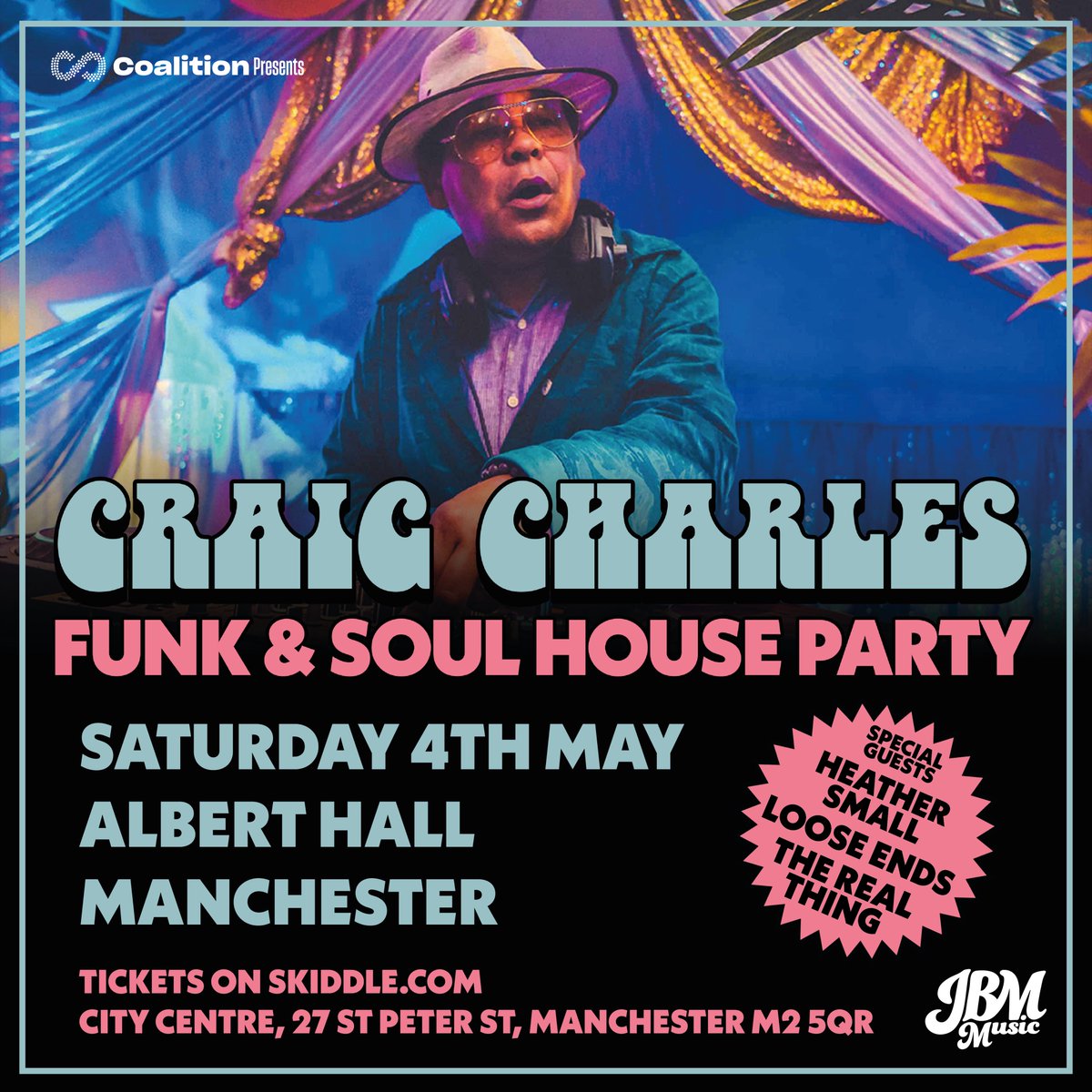 3 WEEKS TO GO: Following a sell-out success last year, @CCfunkandsoul is returning to our venue on Saturday the 4th of May, featuring a DJ set from the man himself, plus live performances from @MPeopleHeatherS, @realthinguk + @LooseEndsMusic! Tickets: tinyurl.com/eu7yu6yp