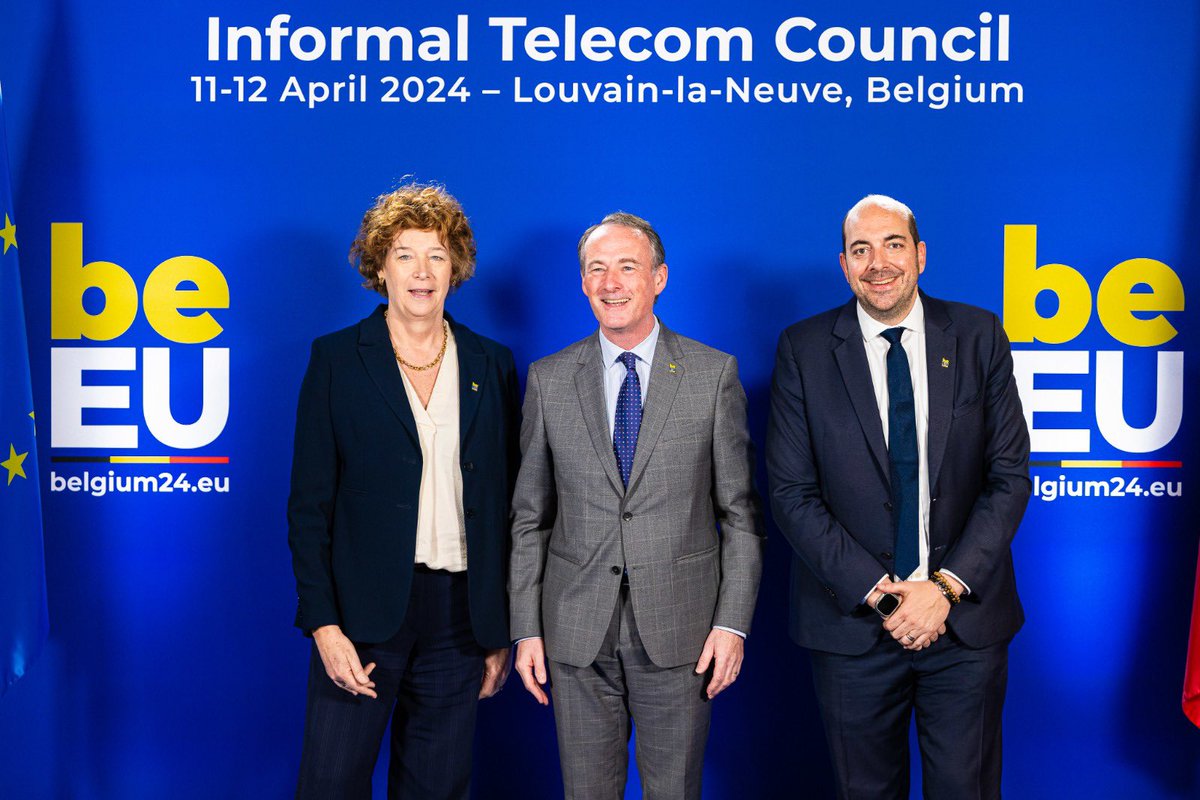 👩‍💻 The informal #telecom Council saw @pdsutter & @mathieumichel host their 26 colleagues to discuss a more sovereign & secure digital 🇪🇺. Together, they expressed the goal to be better equipped with tools to protect citizens better online, while upholding freedom of expression.