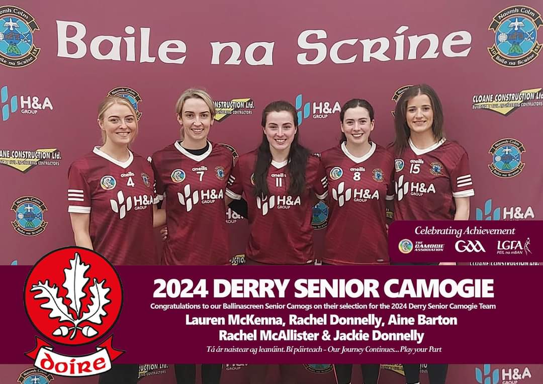 Our camogie team and everyone in our school community wish Miss Donnelly the best of luck in the National Camogie League Final in Croke Park on Sunday. @DerryCamogie1 @ScreenGAA @Doire_mBunscol