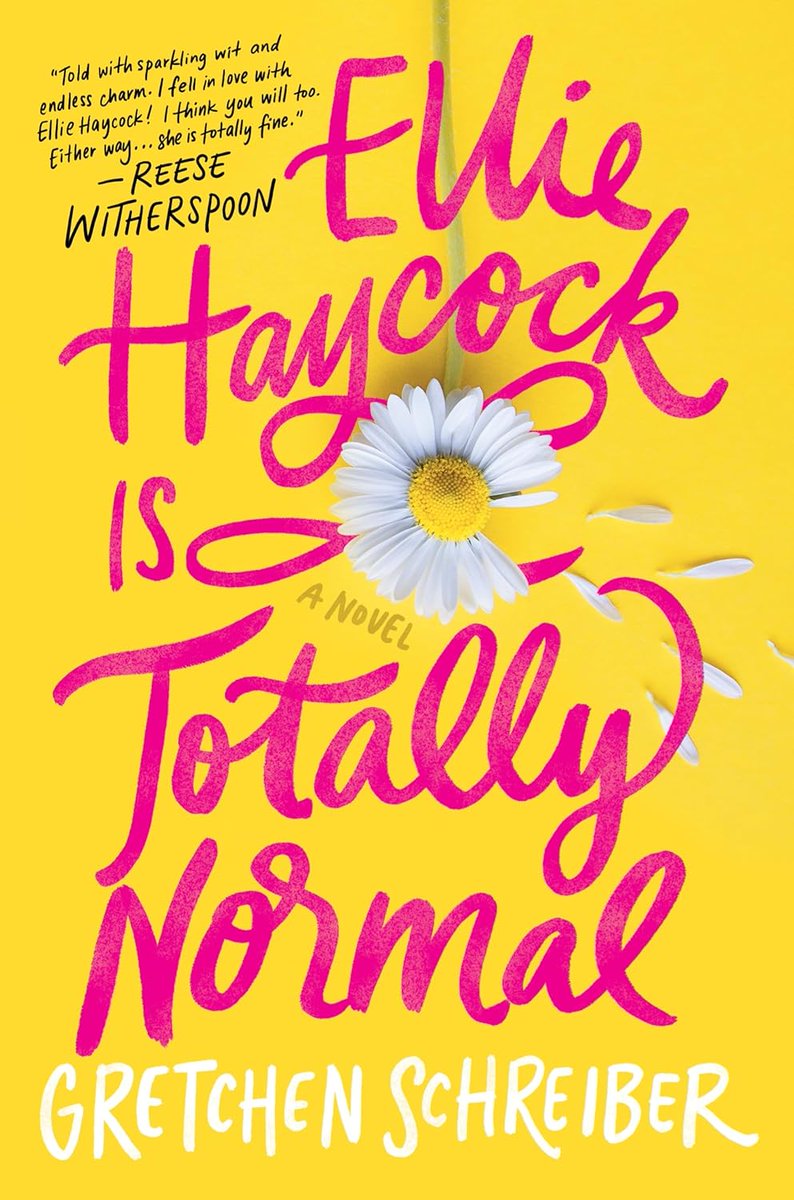 YaelKMiller's tweet photo. I'm reading @GretchSchreiber's book "Ellie Haycock Is Totally Normal" for our book club. CC @WednesdayBooks #FridayReads https://t.co/oaZhCN2AEu