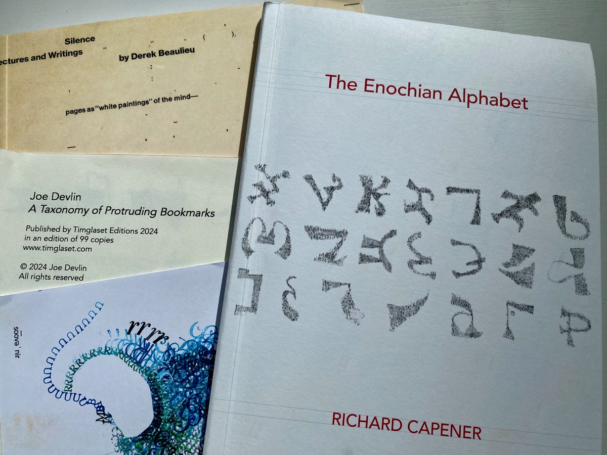 Book post! A beautiful parcel from @timglaset –– I'm looking forward to exploring these 📚 @derekbeaulieu, @RichardCapener3, @JoeDevlin