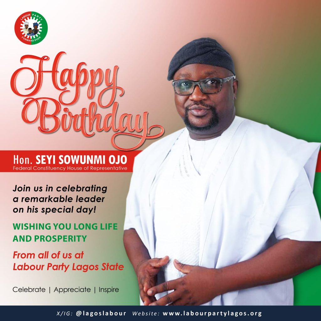 📣📣📣 Happy Birthday Hon. Seyi Sowunmi! 🔈🔈🔈wishing you fabulous gumption birthday filled with prayers for grace, happiness, unity& Purposeful for a brighter & prosperous future for Lagos our constituency & Nigeria. you deserve all the good that will Continue to come ur way