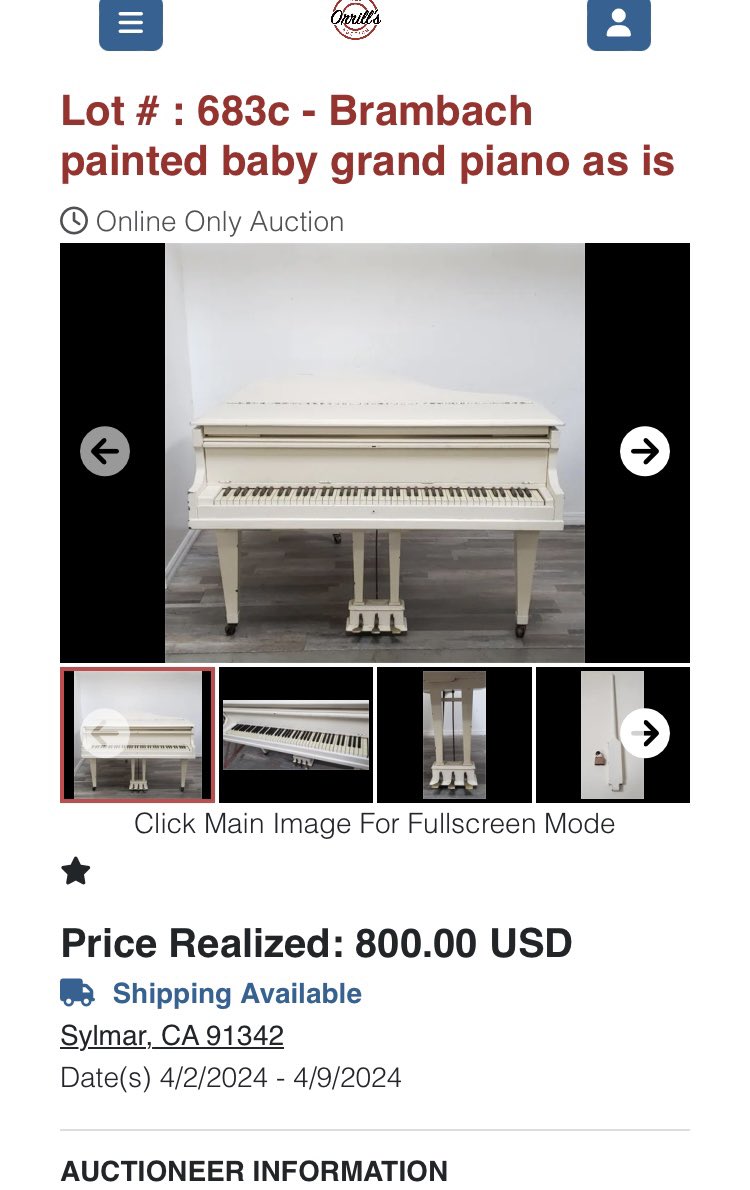 Melanie bought the white piano from the auction. ❤️ #AaronCarter