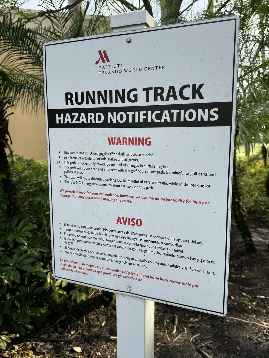 Laps of the hotel this morning before @ASBrS #ASBRS2024. Fortunately did not encounter any 🐊🐊 and my shin/calf injury is slowly improving.