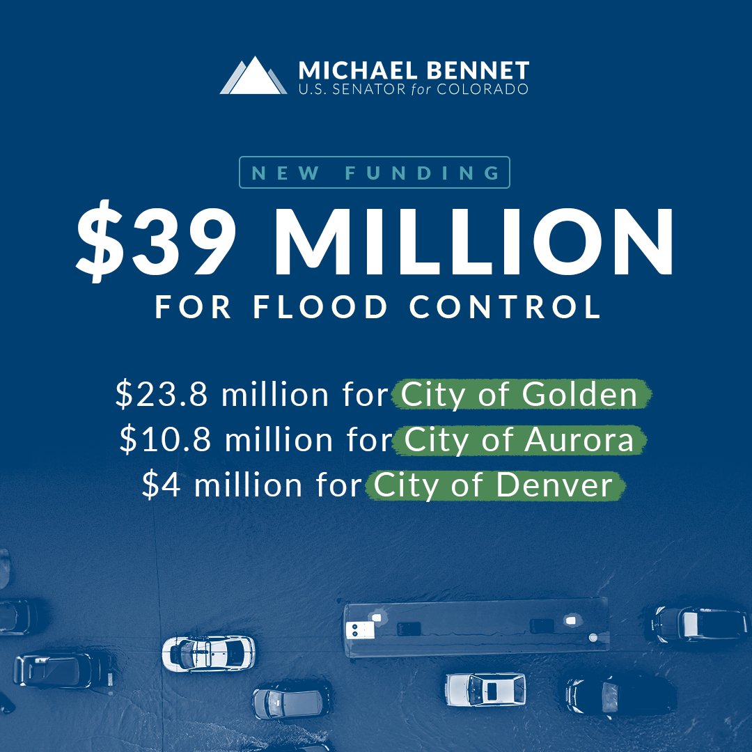 These @USDOT PROTECT grants, funded through the historic Bipartisan Infrastructure Law, will help Golden, Aurora, and Denver rebuild essential roads and bridges, and protect Coloradans’ property from future flooding.