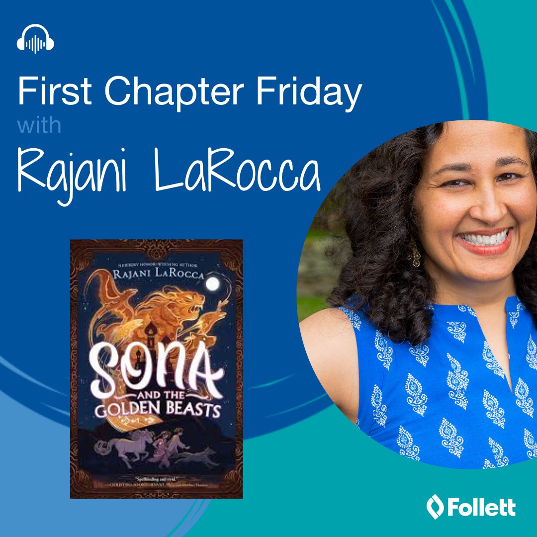 follettcontent's tweet photo. https://t.co/PLQYRXx3vR
It's #FirstChapterFriday! Watch as award-winning author @rajanilarocca reads her gripping middle grade fantasy novel, “Sona and The Golden Beasts."
@HarperCollins #AuthorInterview #RajaniLaRocca #HarperCollins https://t.co/gzLLvO3pJp