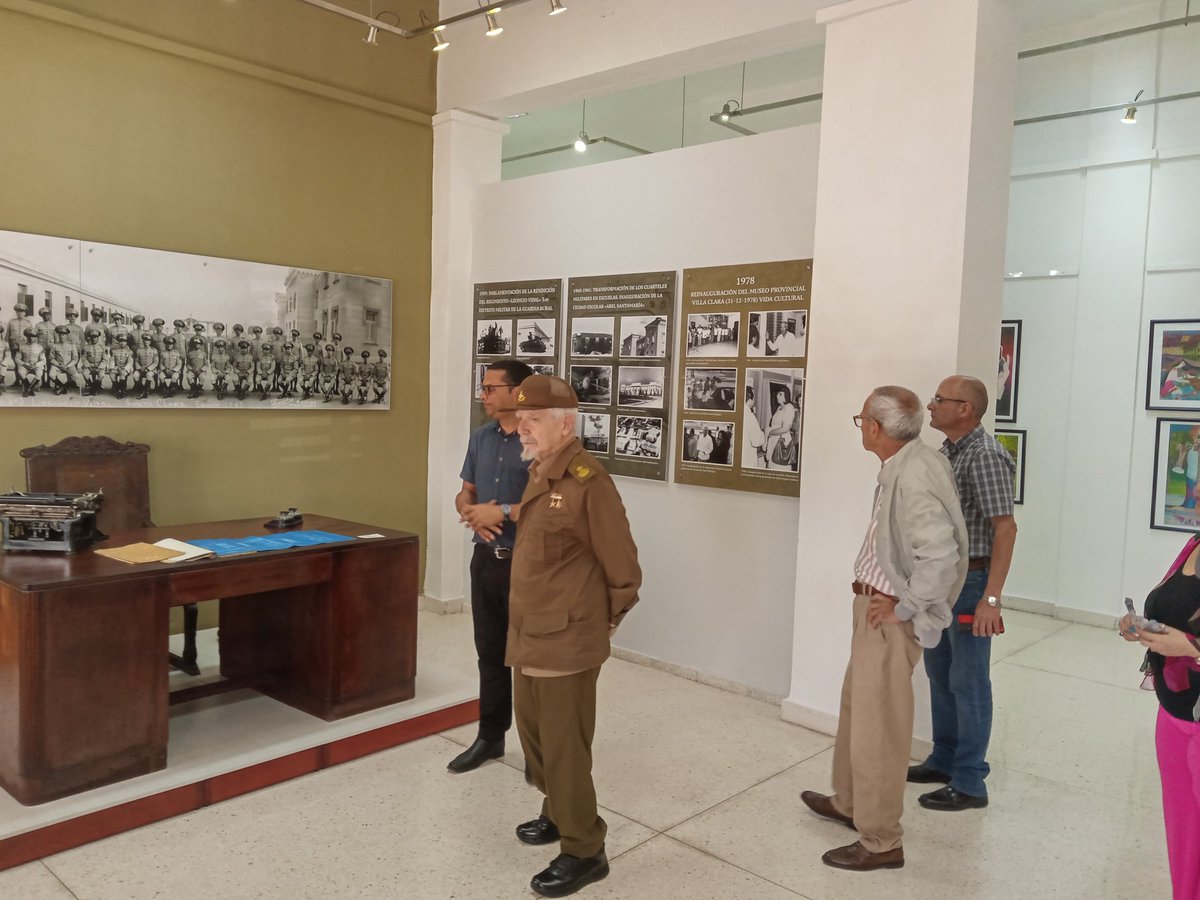 #Cuba Acompañe al Comandante de la Revolución Ramiro Valdés Menéndez en su visita al Museo Provincial de Villa Clara ,historia viva de nuestro proceso revolucionario .#JuntosPorVillaClara .