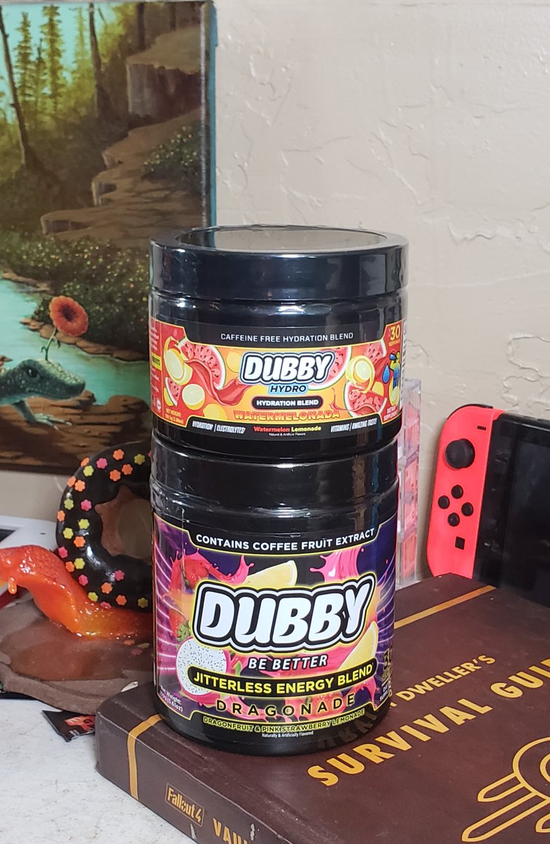 Got my Dubby Tubs today. I love the Dragonade and both flavors of hydration are amazing. I really appreciate the lack of dyes. Thanks for making great drinks @DubbyEnergy